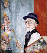 James Ensor My Portrait with Masks oil painting on canvas